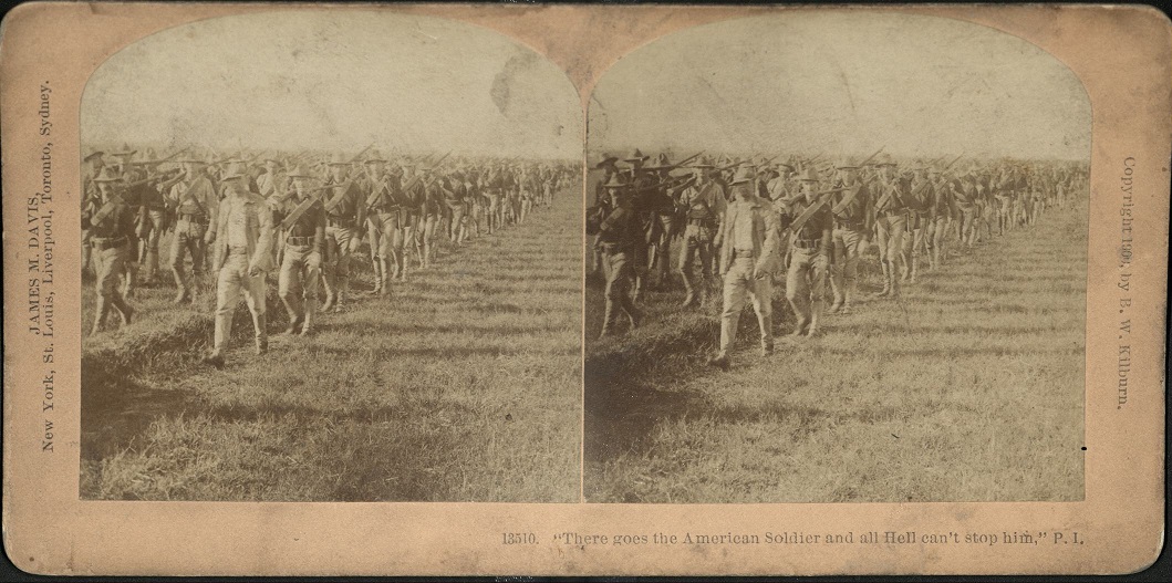 “There goes the American Soldier and all Hell can’t stop him.” P. I.